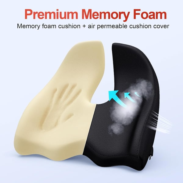 Ergonomic Memory Foam Seat Cushion